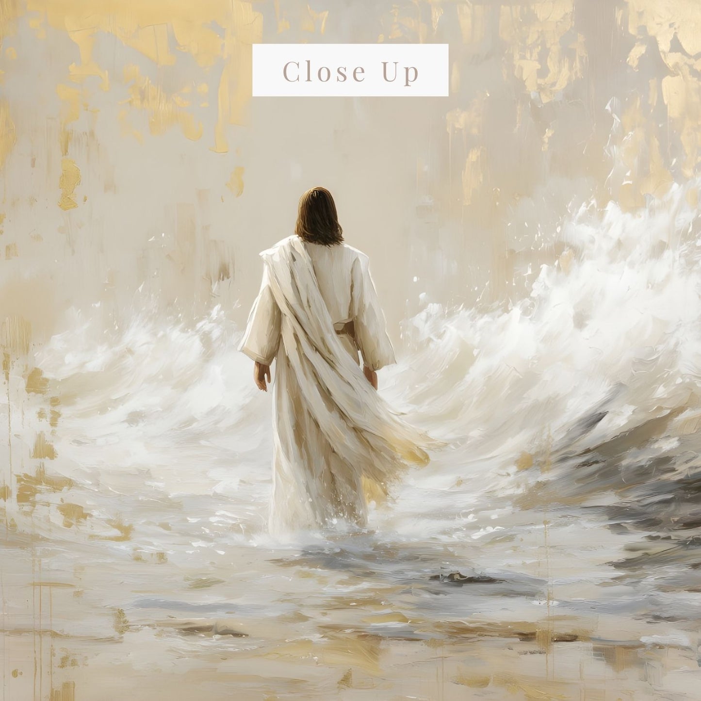 He Walked Upon the Storm | Canvas