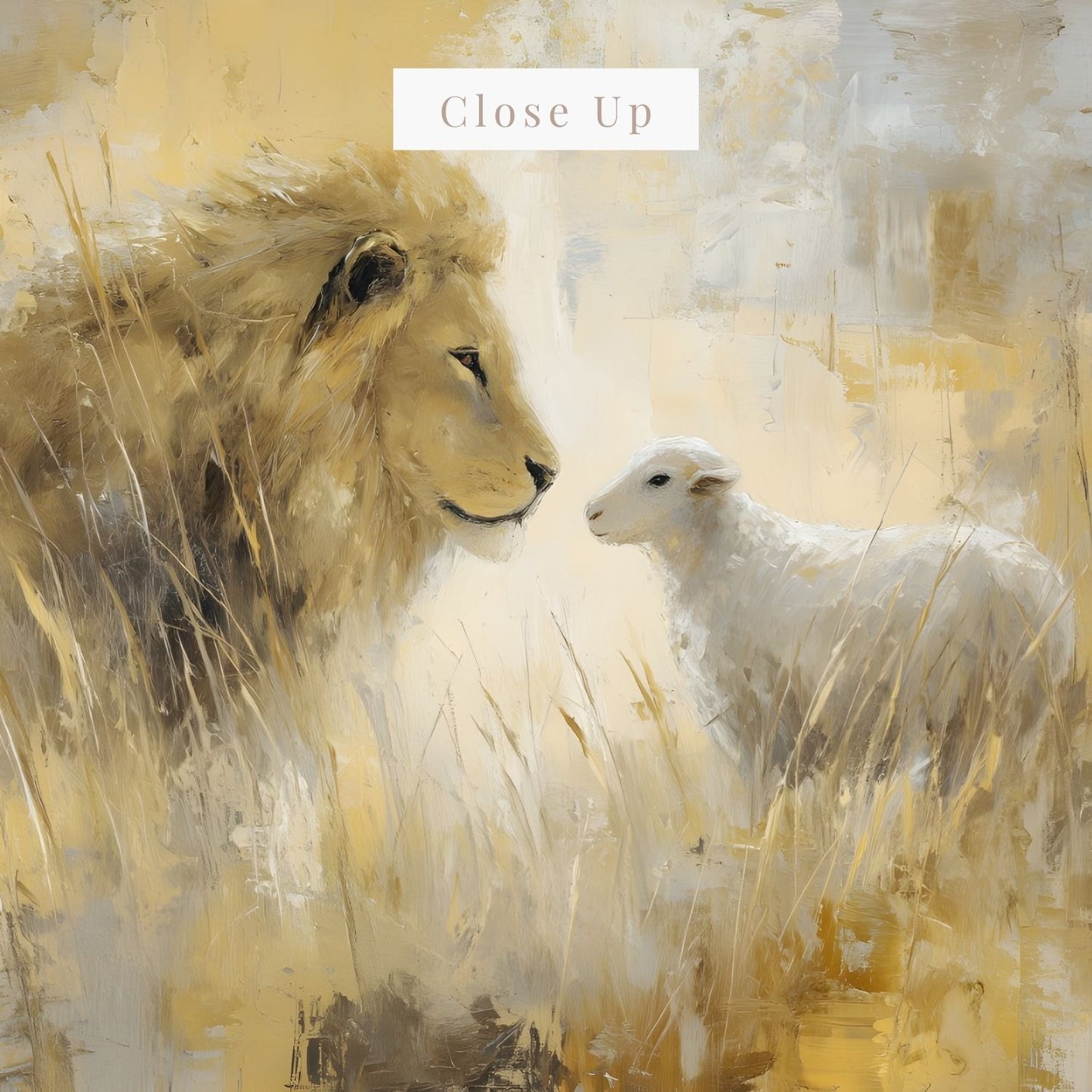 The Lion and the Lamb of Revelation | Canvas