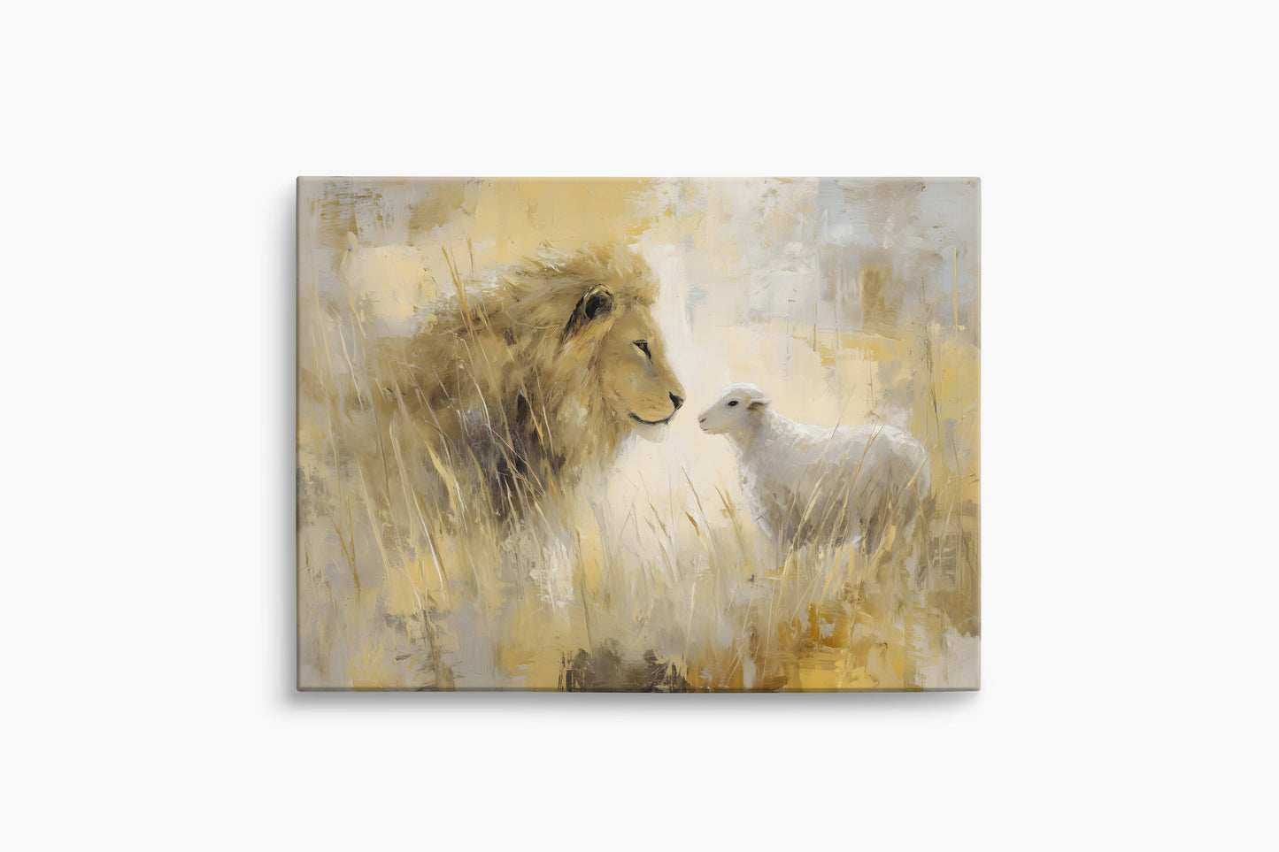 The Lion and the Lamb of Revelation | Canvas
