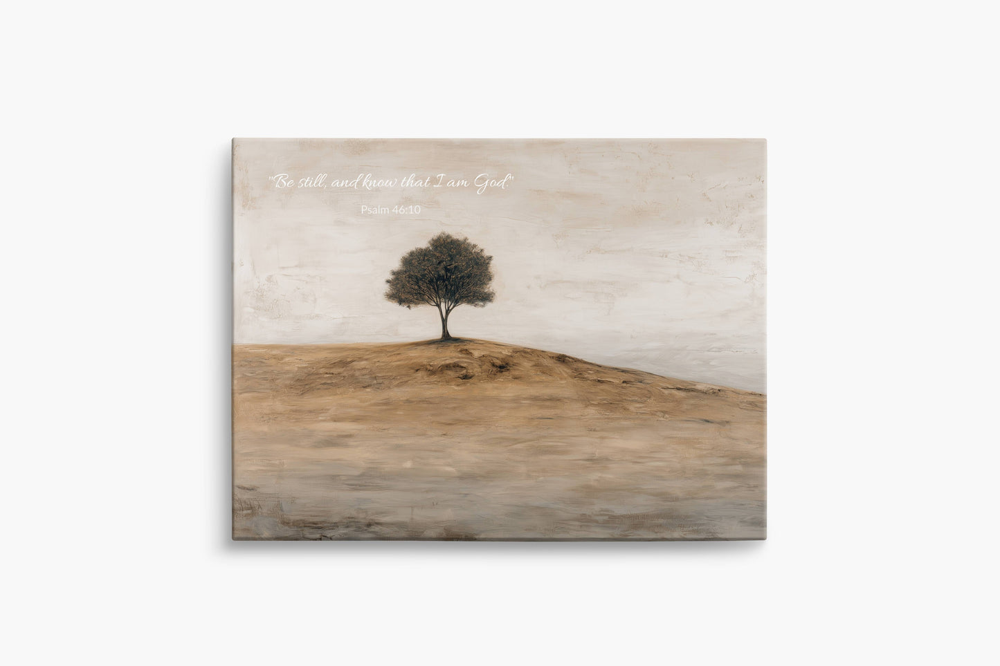 Stillness & Strength | Psalm 46:10 Canvas