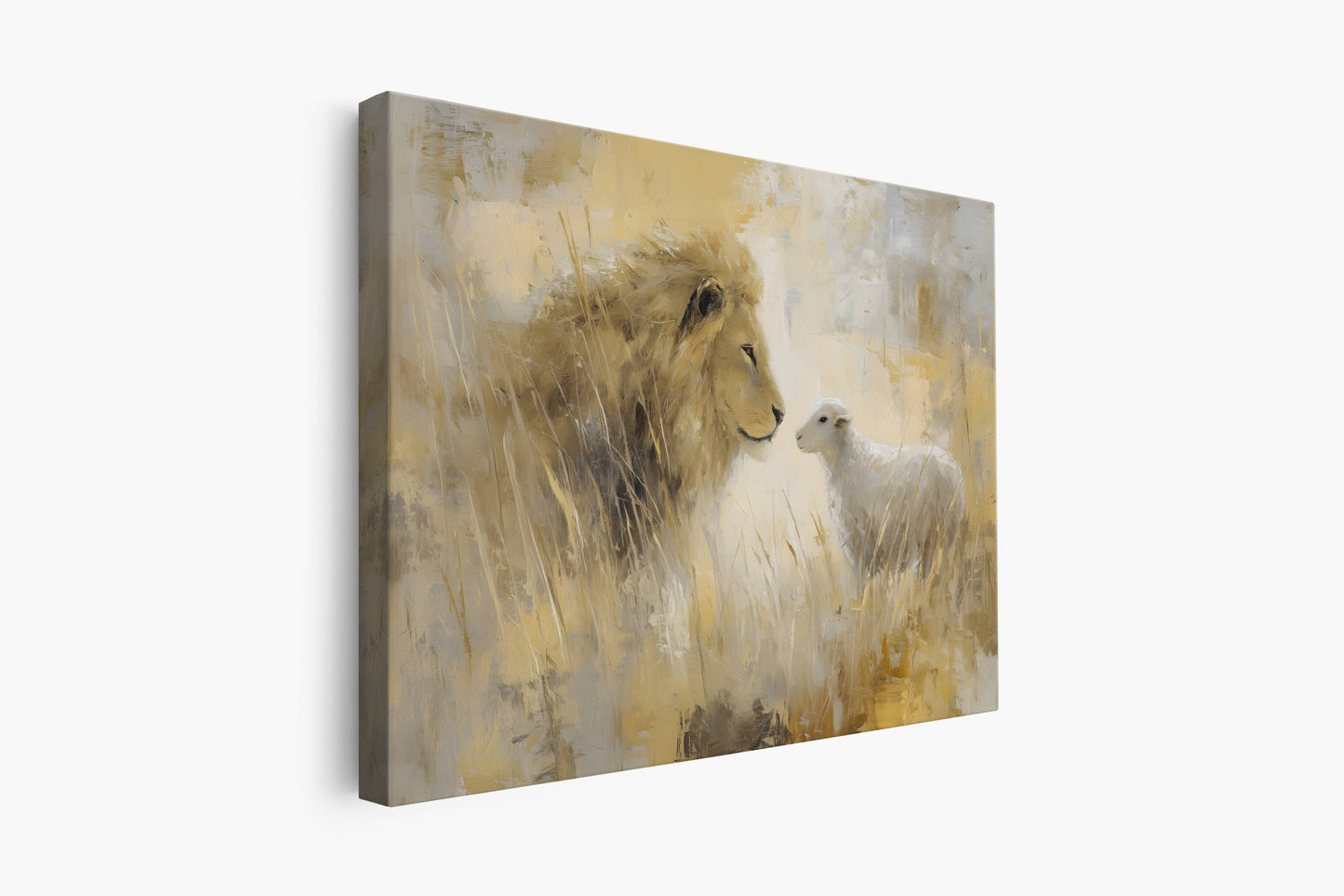 The Lion and the Lamb of Revelation | Canvas