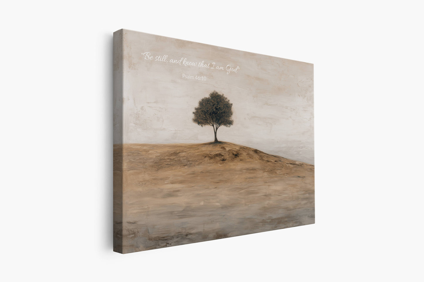 Stillness & Strength | Psalm 46:10 Canvas