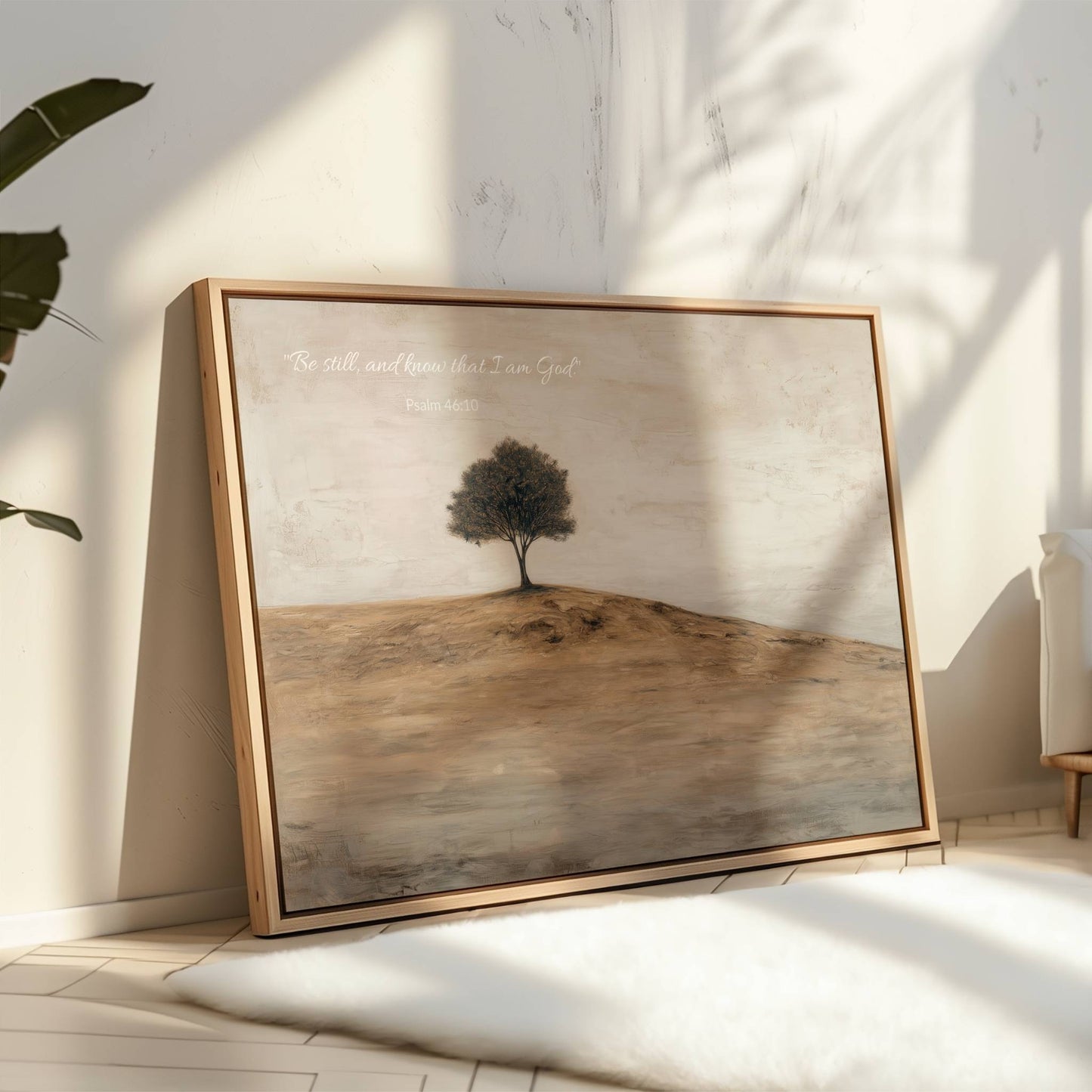 Stillness & Strength | Psalm 46:10 Canvas