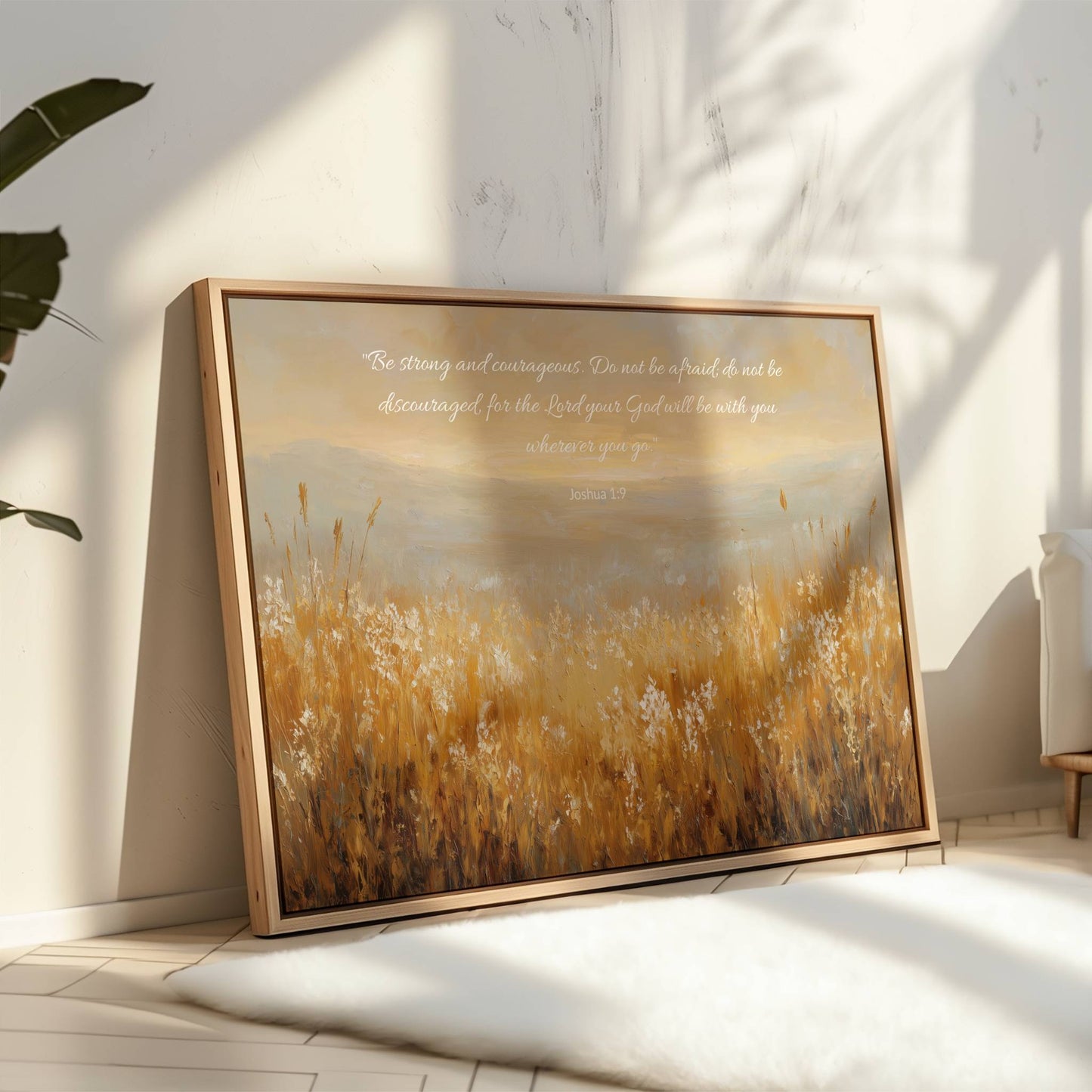 Fields of Courage | Joshua 1:9 Canvas