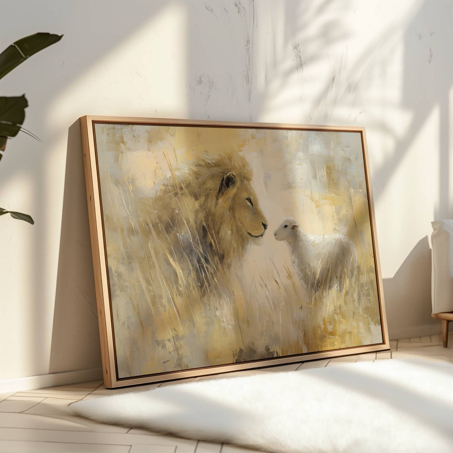 The Lion and the Lamb of Revelation | Canvas