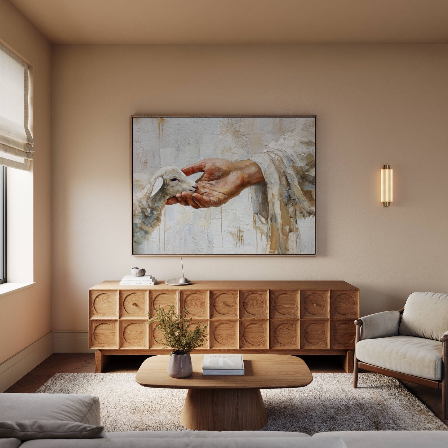 The Shepherd’s Gentle Hand | Canvas