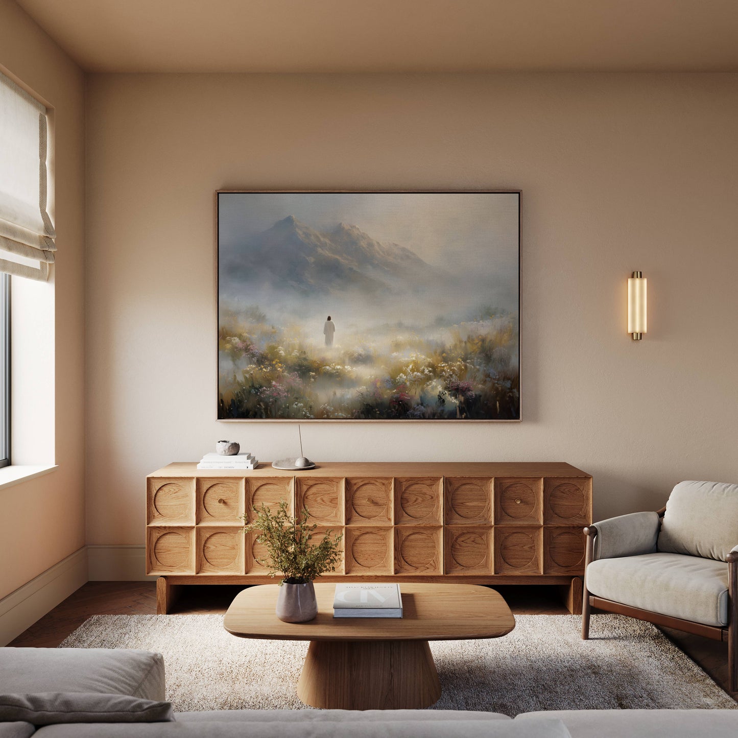 The Shepherd Among the Wildflowers | Canvas