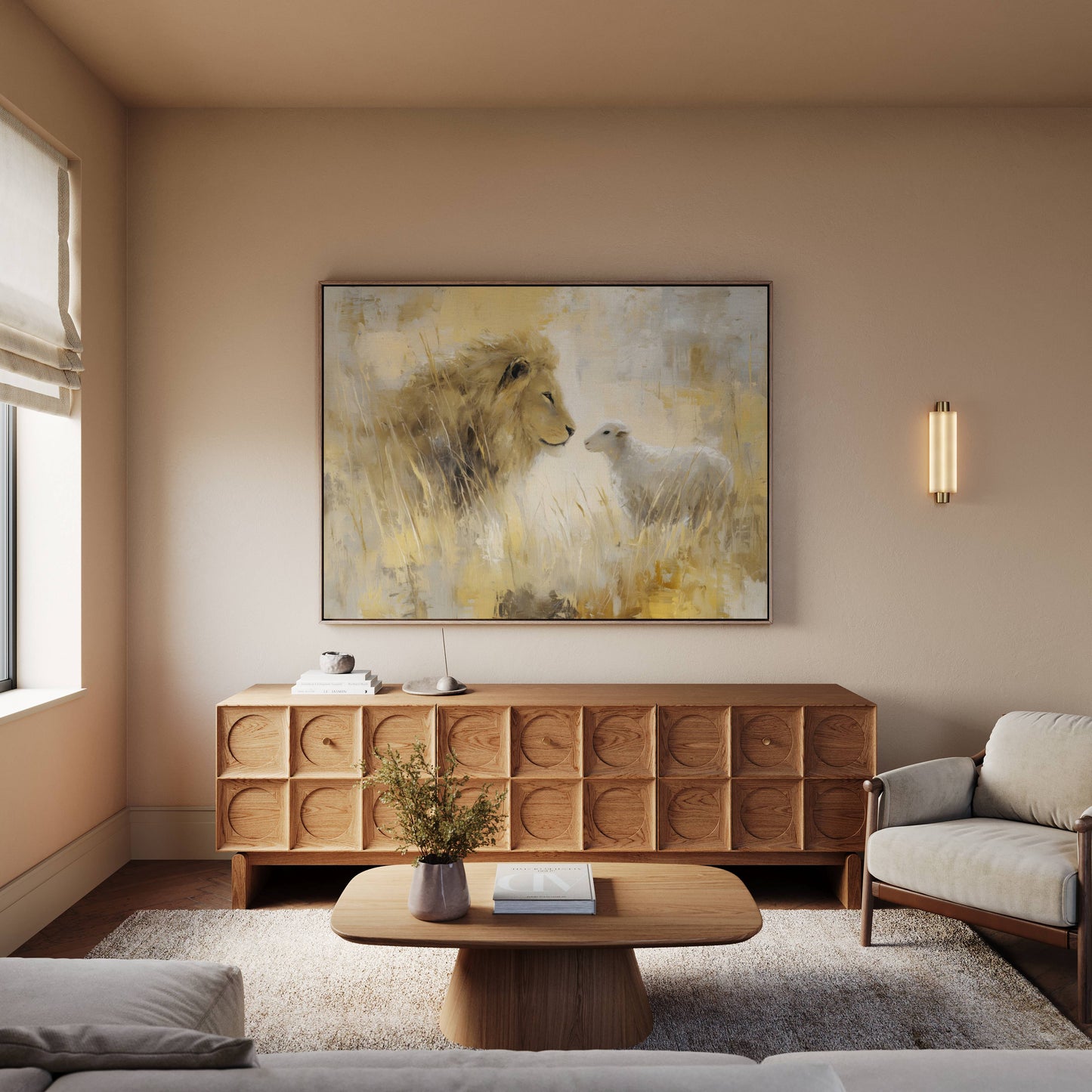 The Lion and the Lamb of Revelation | Canvas