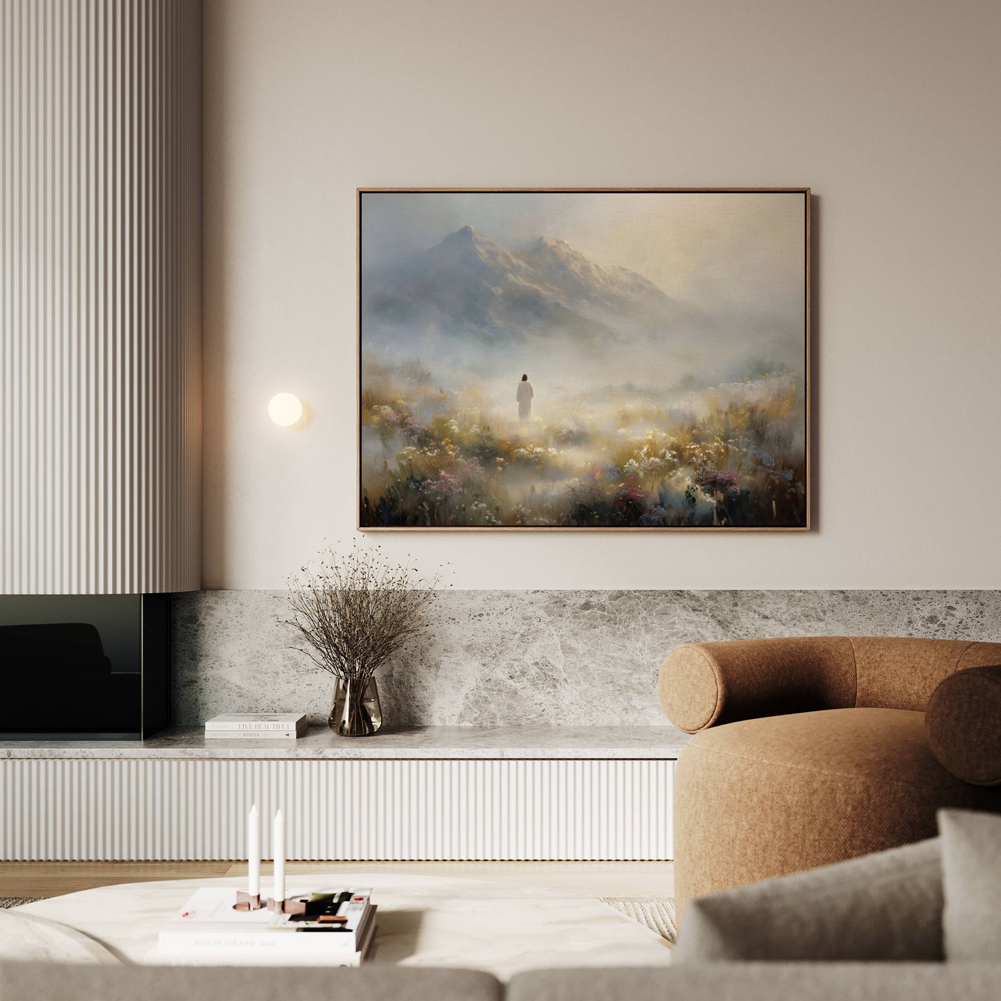 The Shepherd Among the Wildflowers | Canvas