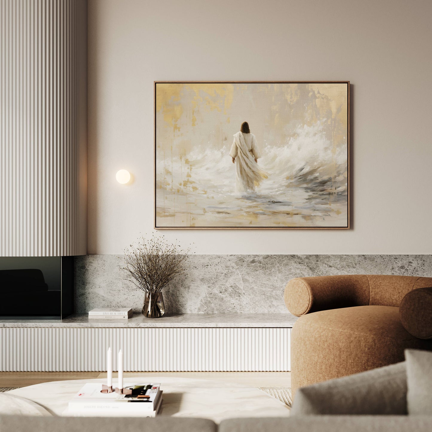 He Walked Upon the Storm | Canvas