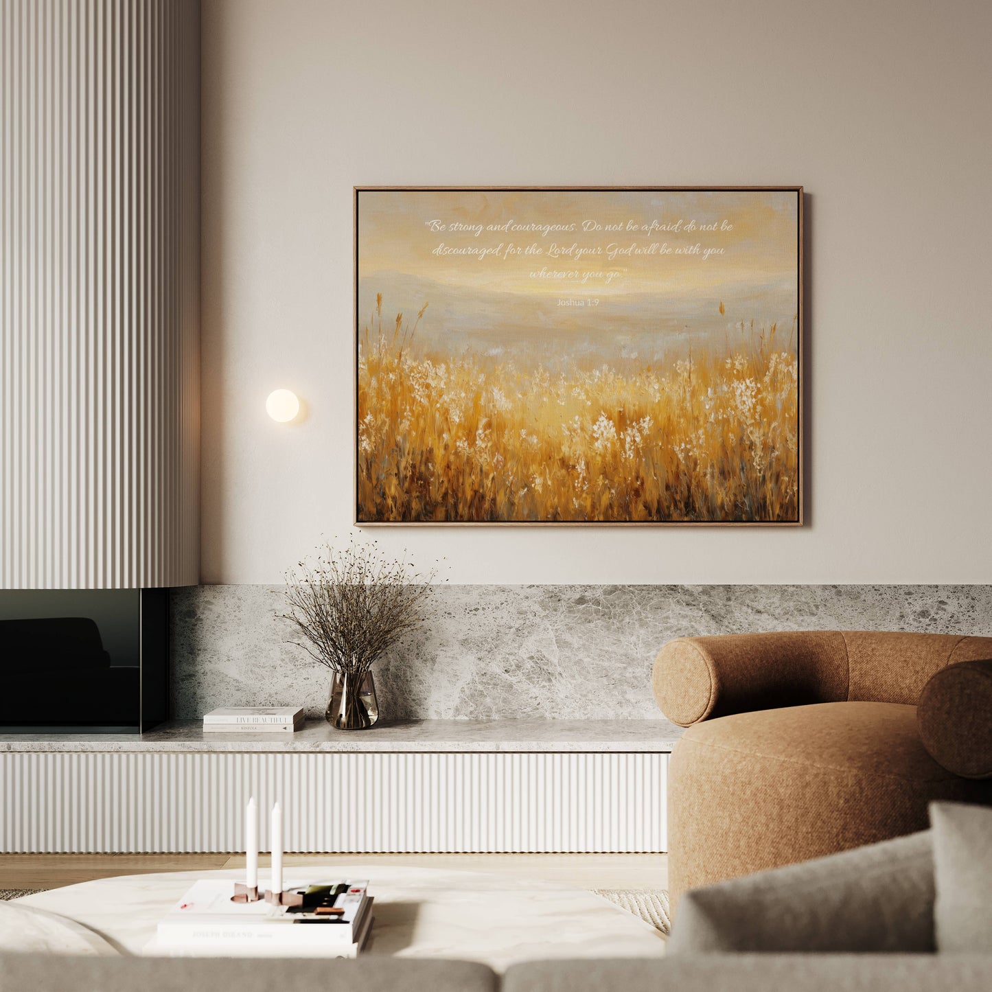 Fields of Courage | Joshua 1:9 Canvas