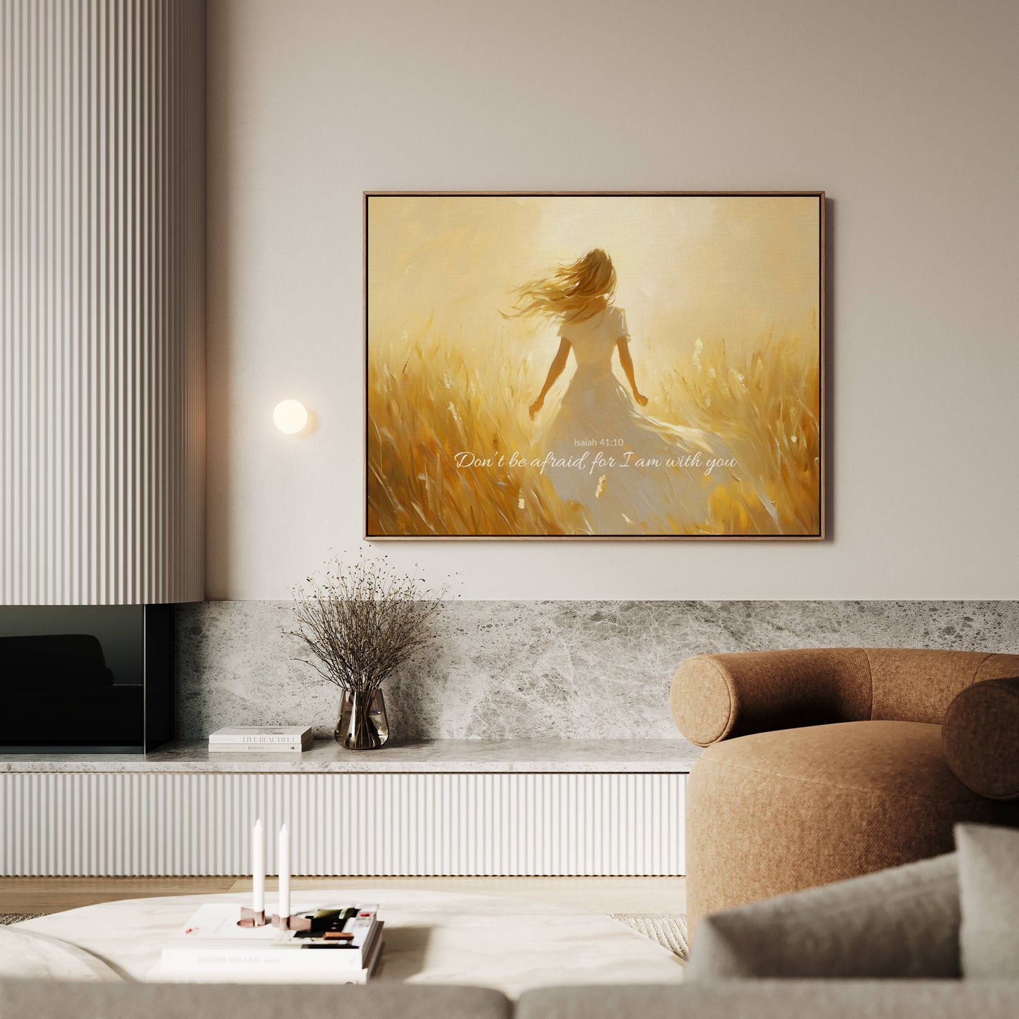 Held by Light | Isaiah 41:10 Canvas