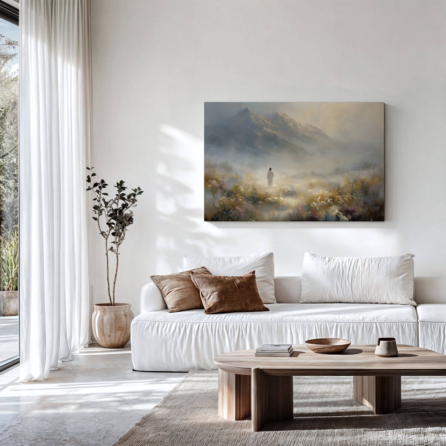 The Shepherd Among the Wildflowers | Canvas