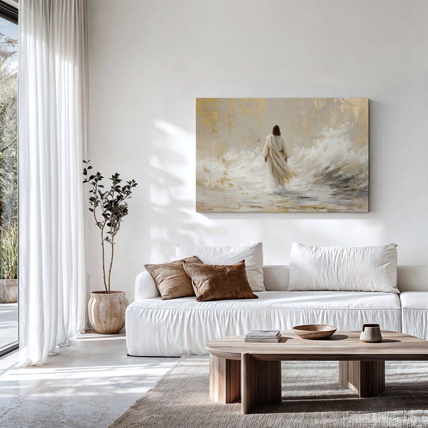 He Walked Upon the Storm | Canvas