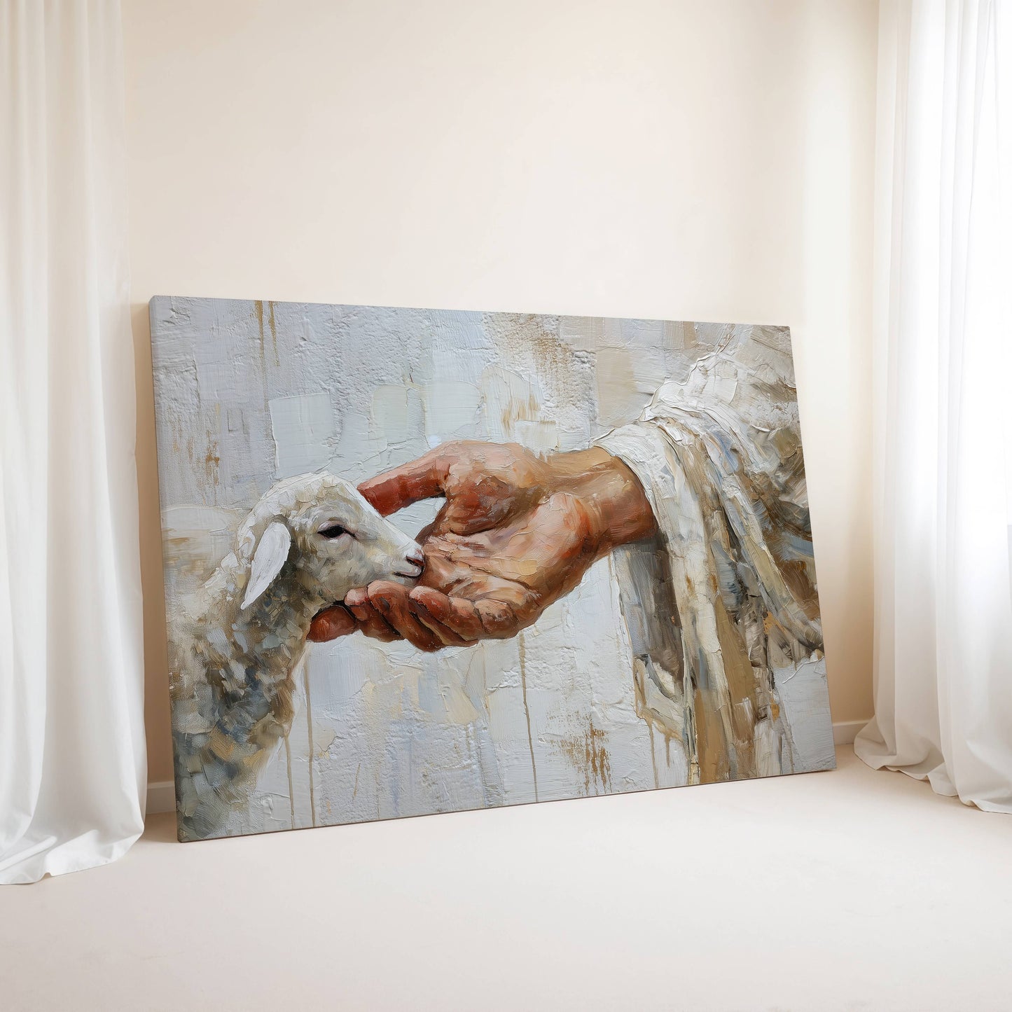 The Shepherd’s Gentle Hand | Canvas