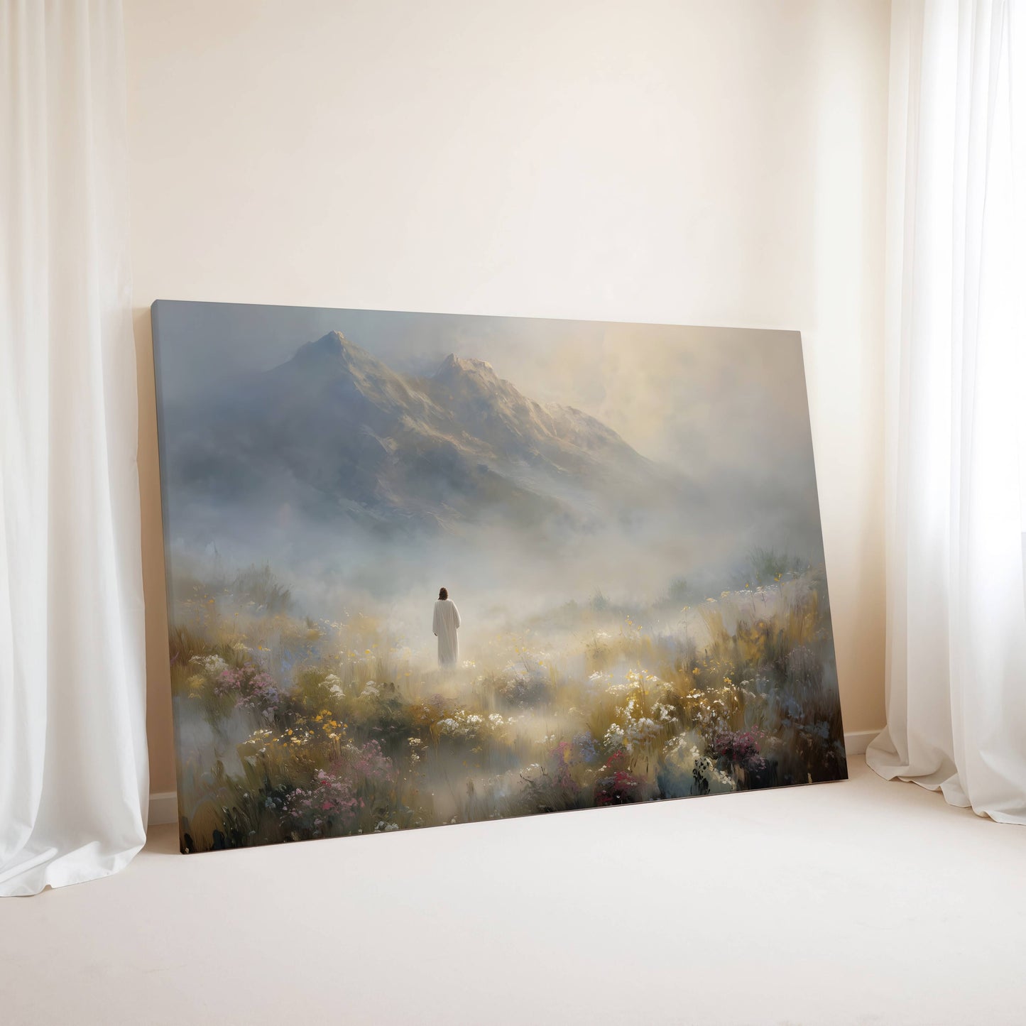 The Shepherd Among the Wildflowers | Canvas