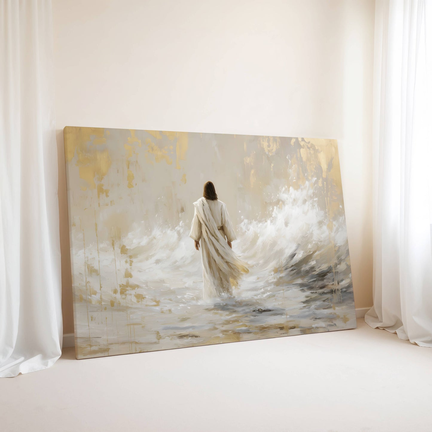 He Walked Upon the Storm | Canvas