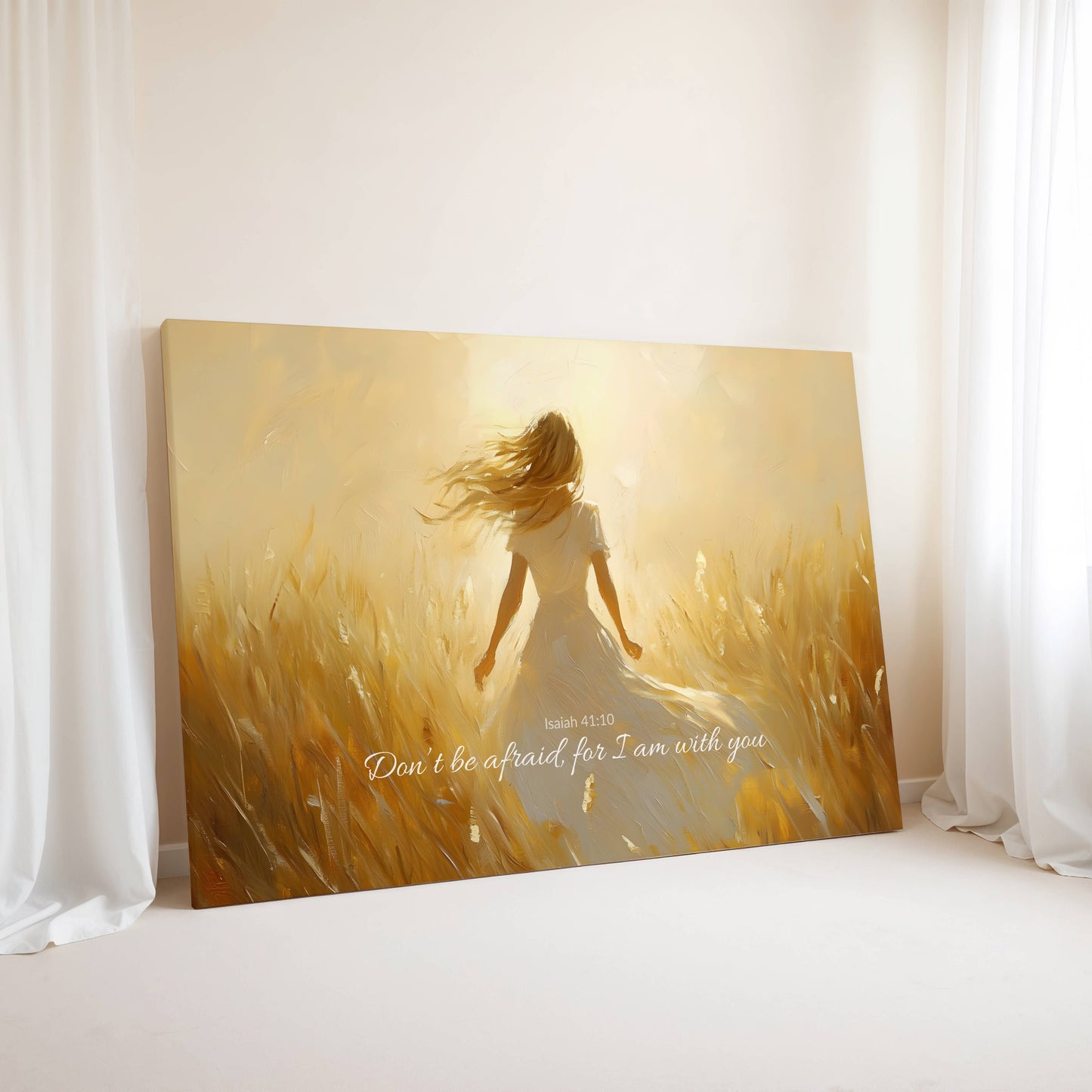 Held by Light | Isaiah 41:10 Canvas