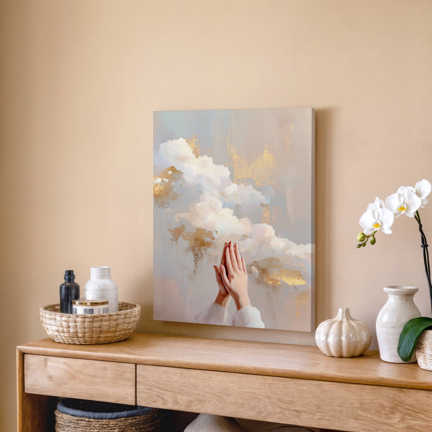 Hands Lifted to Heaven | Canvas