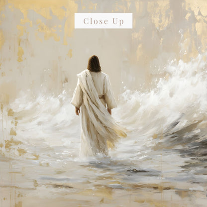 He Walked Upon the Storm | Canvas