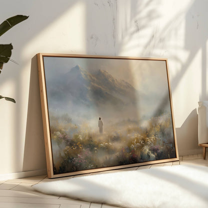 The Shepherd Among the Wildflowers | Canvas