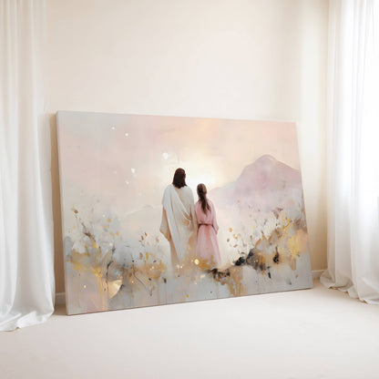 He Walks Beside You | Canvas