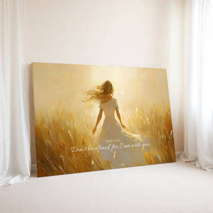 Held by Light | Isaiah 41:10 Canvas